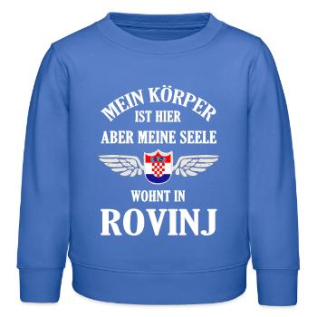 Rovinj Sehnsucht – Mediterranes Paradies in Istrie - Kinder Organic Sweatshirt Mini Changer von Stanley/Stella - carolina Blue - Vorne - AI Model Kid Female (0cm)