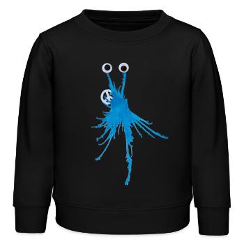 MonstRumms Peace No.1 - Kids Organic Sweatshirt by Stanley/Stella - black - Front - AI Model Kid Male (0cm)