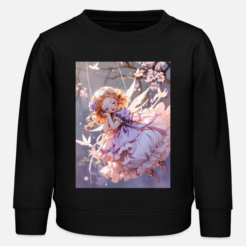 Der schlummernde Cherub - Kinder Organic Sweatshirt Mini Changer von Stanley/Stella - Schwarz