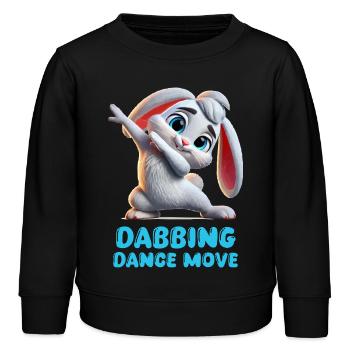 Dabbing de lapin - Sweat enfant bio Stanley/Stella - noir - Devant - AI Model Kid Male (0cm)