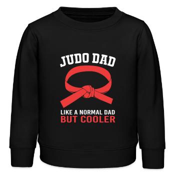Judo Dad Father - Kids Organic Sweatshirt by Stanley/Stella - black - Front - AI Model Kid Male (0cm)