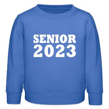 Senior 2023 - Kinder Organic Sweatshirt Mini Changer von Stanley/Stella - carolina Blue - Vorne - AI Model Kid Female (0cm)