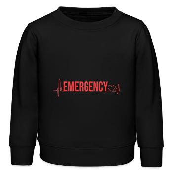 Emergency Nurse - Kids Organic Sweatshirt by Stanley/Stella - black - Front - AI Model Kid Male (0cm)