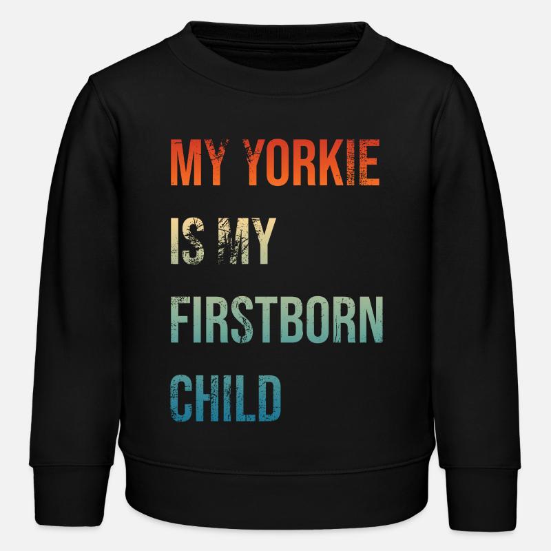 Yorkie Firstborn - Kinder Organic Sweatshirt Mini Changer von Stanley/Stella - Schwarz
