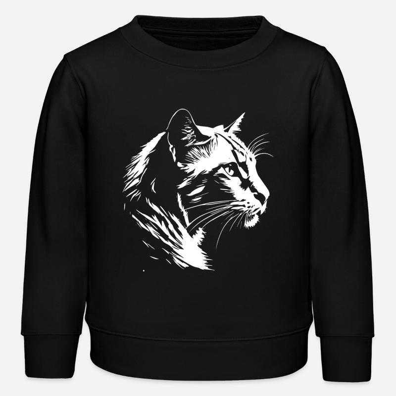Chat 5 - Sweat enfant bio Stanley/Stella - noir