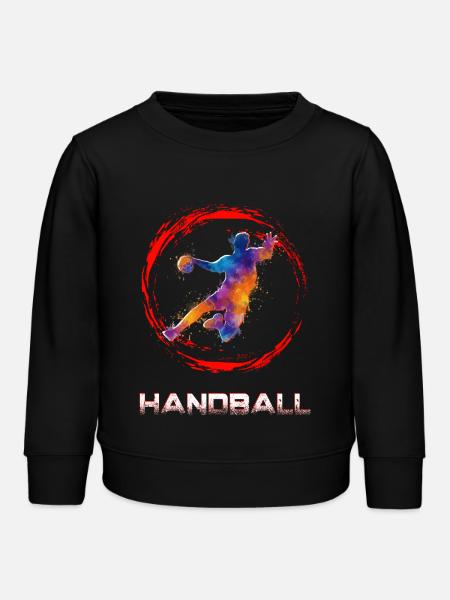 Handball - Kinder Organic Sweatshirt Mini Changer von Stanley/Stella - Schwarz