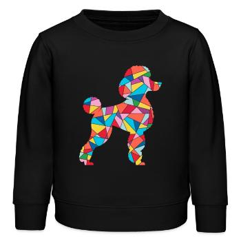 Pudel Liebhaber Hunde Liebhaber Mädchen Hund Pudel - Kinder Organic Sweatshirt Mini Changer von Stanley/Stella - Schwarz - Vorne - AI Model Kid Male (0cm)