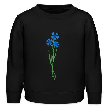 champ fleur flomory - Sweat enfant bio Stanley/Stella - noir - Devant - AI Model Kid Male (0cm)