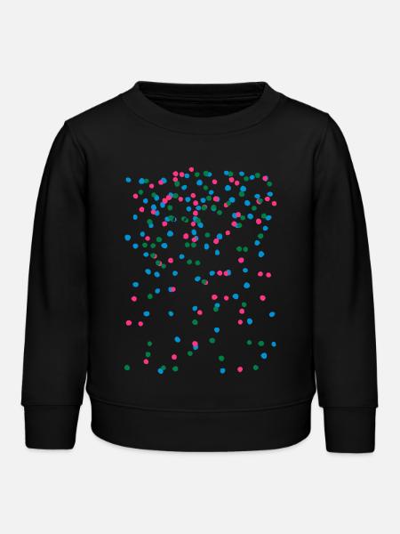 Konfetti - Kinder Organic Sweatshirt Mini Changer von Stanley/Stella - Schwarz