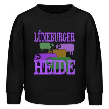 Lüneburger Heide Motiv - Kinder Organic Sweatshirt Mini Changer von Stanley/Stella - Schwarz - Vorne - AI Model Kid Male (0cm)