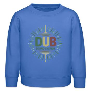 Design des Dub-Soundsystems - Kinder Organic Sweatshirt Mini Changer von Stanley/Stella - carolina Blue - Vorne - AI Model Kid Female (0cm)