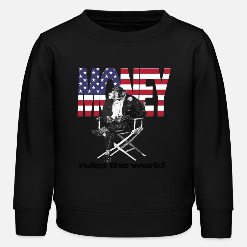 L’argent règne sur le monde - Sweat enfant bio Stanley/Stella - noir