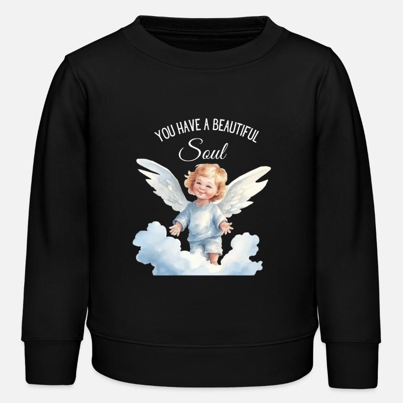 Belle Âme - Sweat enfant bio Stanley/Stella - noir