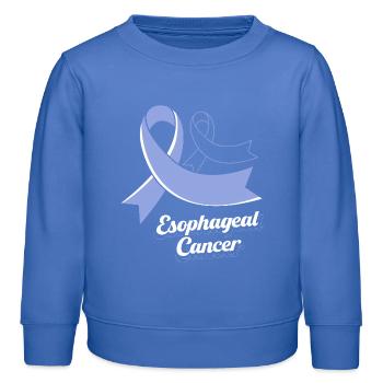 Krebs Speiseröhre Chemo Krebs-Überlebender - Kinder Organic Sweatshirt Mini Changer von Stanley/Stella - carolina Blue - Vorne - AI Model Kid Female (0cm)