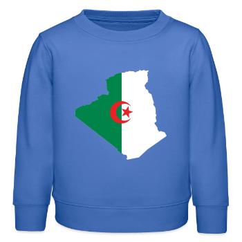 Algérie - Sweat enfant bio Stanley/Stella - carolina blue - Devant - AI Model Kid Female (0cm)