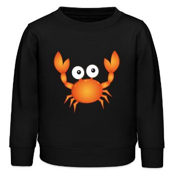 Krabbe - Kinder Organic Sweatshirt Mini Changer von Stanley/Stella - Schwarz - Vorne - AI Model Kid Male (0cm)