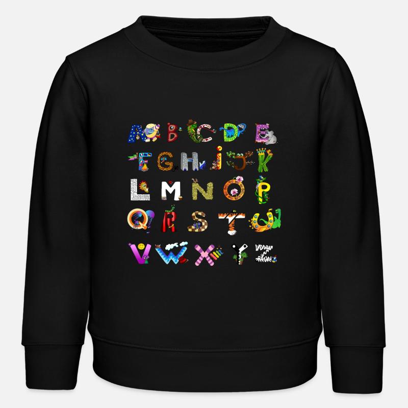 Morpho´s ABC - Kinder Organic Sweatshirt Mini Changer von Stanley/Stella - Schwarz