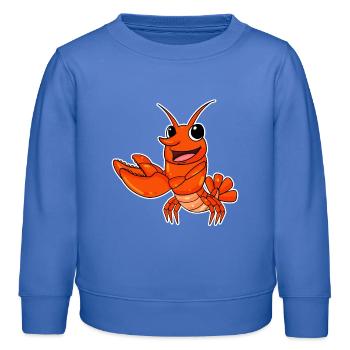 Homard - Sweat enfant bio Stanley/Stella - carolina blue - Devant - AI Model Kid Female (0cm)