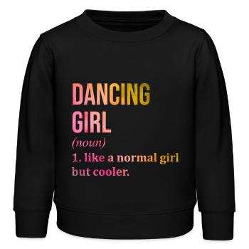 Tänzer - Kinder Organic Sweatshirt Mini Changer von Stanley/Stella - Schwarz - Vorne - AI Model Kid Male (0cm)