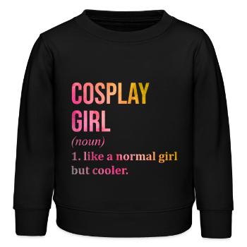 Cosplay - Sweat enfant bio Stanley/Stella - noir - Devant - AI Model Kid Male (0cm)