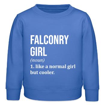 Falknerei - Kinder Organic Sweatshirt Mini Changer von Stanley/Stella - carolina Blue - Vorne - AI Model Kid Female (0cm)