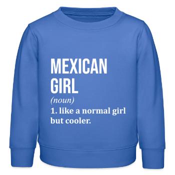 MÉXIQUE - Sweat enfant bio Stanley/Stella - carolina blue - Devant - AI Model Kid Female (0cm)