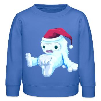 Poupée de Noël - Sweat enfant bio Stanley/Stella - carolina blue - Devant - AI Model Kid Female (0cm)