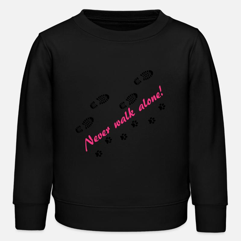 Never walk alone - Kinder Organic Sweatshirt Mini Changer von Stanley/Stella - Schwarz