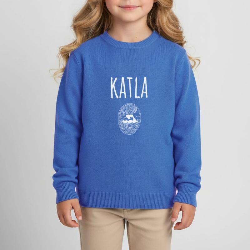Katla Souvenir Vulkan Kinder Organic Sweatshirt Mini Changer von Stanley/Stella