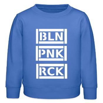 Punkrock Berlin - Kinder Organic Sweatshirt Mini Changer von Stanley/Stella - carolina Blue - Vorne - AI Model Kid Female (0cm)