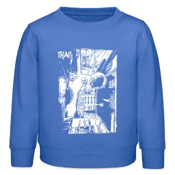 Centre de contrôle du terrain - Sweat enfant bio Stanley/Stella - carolina blue - Devant - AI Model Kid Female (0cm)