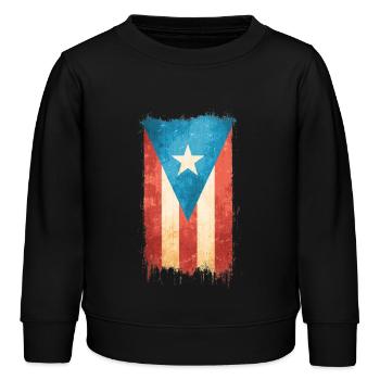 Porto Rico - Sweat enfant bio Stanley/Stella - noir - Devant - AI Model Kid Male (0cm)