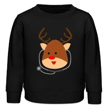 doc200 - Kinder Organic Sweatshirt Mini Changer von Stanley/Stella - Schwarz - Vorne - AI Model Kid Male (0cm)