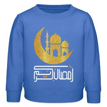 Ramadan Mubarak - Kinder Organic Sweatshirt Mini Changer von Stanley/Stella - carolina Blue - Vorne - AI Model Kid Female (0cm)