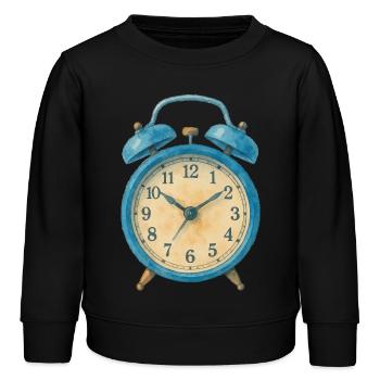 Réveil Aquarelle - Sweat enfant bio Stanley/Stella - noir - Devant - AI Model Kid Male (0cm)
