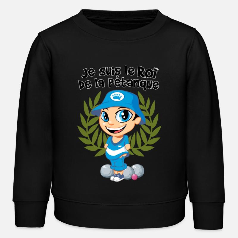 König der Schalen - Kinder Organic Sweatshirt Mini Changer von Stanley/Stella - Schwarz