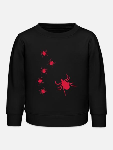 Zecken - Kinder Organic Sweatshirt Mini Changer von Stanley/Stella - Schwarz