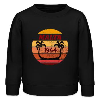 Malte 1964 - Sweat enfant bio Stanley/Stella - noir - Devant - AI Model Kid Male (0cm)