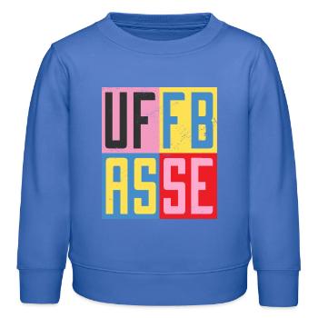 Conception Uffbasse - Sweat enfant bio Stanley/Stella - carolina blue - Devant - AI Model Kid Female (0cm)