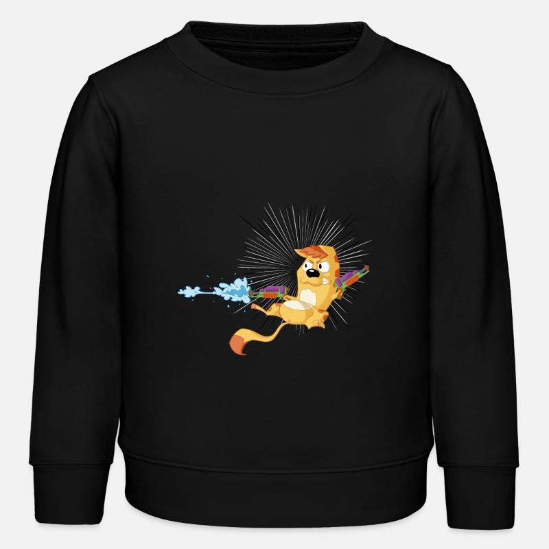 Team Cats Shootout - Kinder Organic Sweatshirt Mini Changer von Stanley/Stella - Schwarz