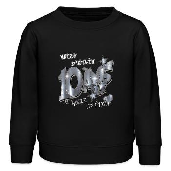 Noces d'étain - Sweat enfant bio Stanley/Stella - noir - Devant - AI Model Kid Male (0cm)
