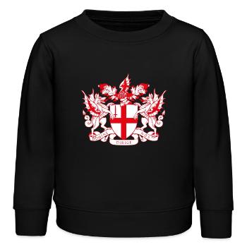 London - Kids Organic Sweatshirt by Stanley/Stella - black - Front - AI Model Kid Male (0cm)