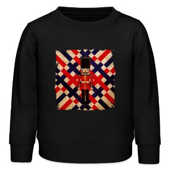 AD Queen Guard - Sweat enfant bio Stanley/Stella - noir - Devant - AI Model Kid Male (0cm)
