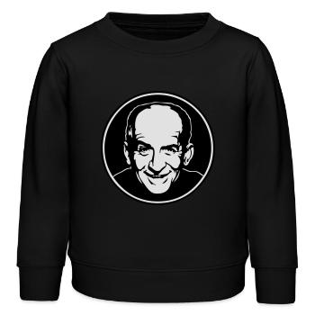 simplement louis - Sweat enfant bio Stanley/Stella - noir - Devant - AI Model Kid Male (0cm)