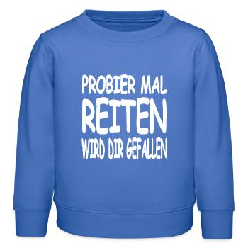 Chevaucher - Sweat enfant bio Stanley/Stella - carolina blue - Devant - AI Model Kid Female (0cm)