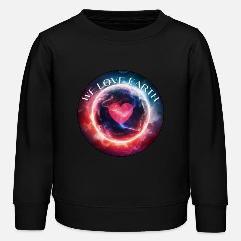 Wir lieben die Erde - Kinder Organic Sweatshirt Mini Changer von Stanley/Stella - Schwarz