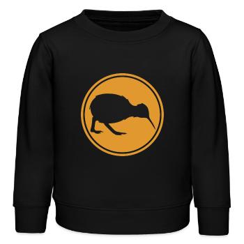 Kiwi - Neuseeland - Nouvelle-Zélande - Maori - Aotearoa - Sweat enfant bio Stanley/Stella - noir - Devant - AI Model Kid Male (0cm)