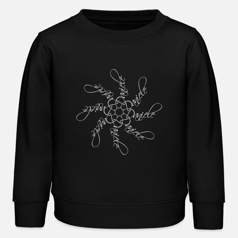 Daniele Nom Mandala - Sweat enfant bio Stanley/Stella - noir