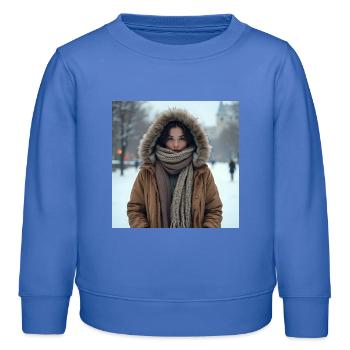 drachenqodeLENG - Kinder Organic Sweatshirt Mini Changer von Stanley/Stella - carolina Blue - Vorne - AI Model Kid Female (0cm)