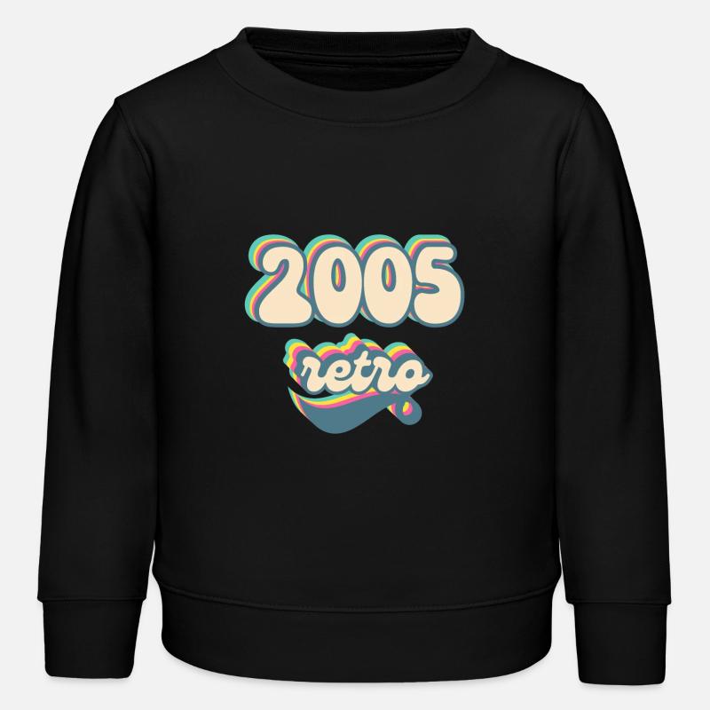 2005 retro idée cadeau - Sweat enfant bio Stanley/Stella - noir